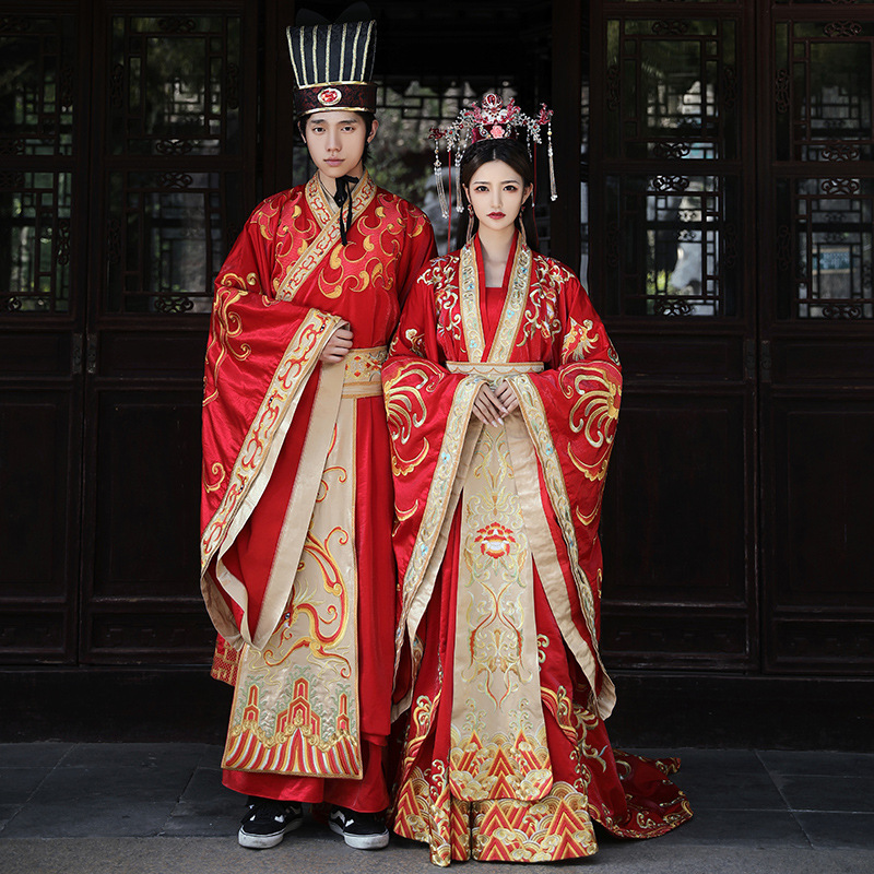 Зеленые парные костюмы Hanfu для косплея, классическая одежда для выступлений на весну и осень, мужская и женская танцевальная одежда, костюм Тан