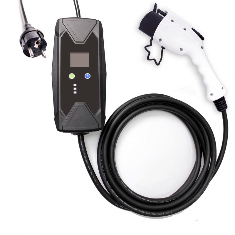 32A Type2 IEC62196-2 to NEMA6-50 Plug Level 2 Portable EV Charger