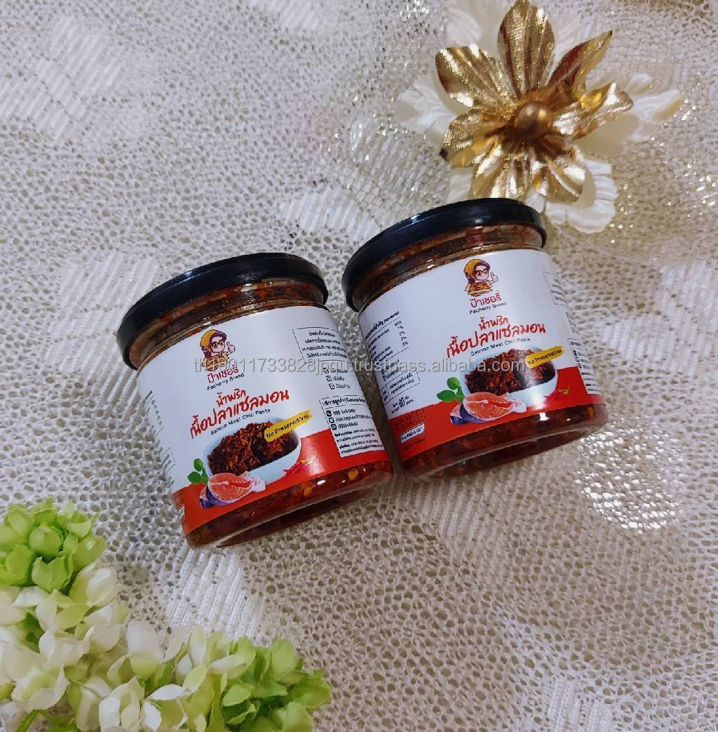 Паста с ароматом лосося и Чили Yummy Пряная с травяными ингредиентами, листья кафира лайма, шальлот ест с приготовленным рисом, без консервантов