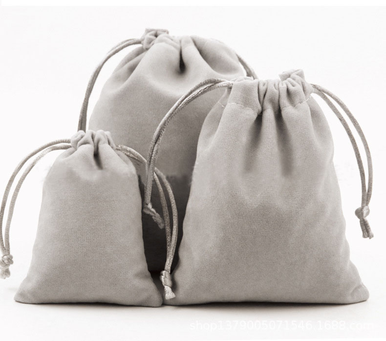 Изготовленные на заказ мешки Ювелирные изделия изготовленные на заказ Drawstring Jewellery Pouch Velvet Packaging Bag