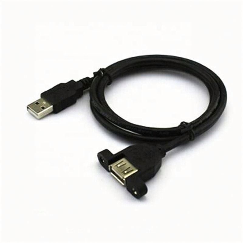 Панельное крепление с винтами и кабелем длиной 30 см с разъемом «Папа-мама» USB 2,0