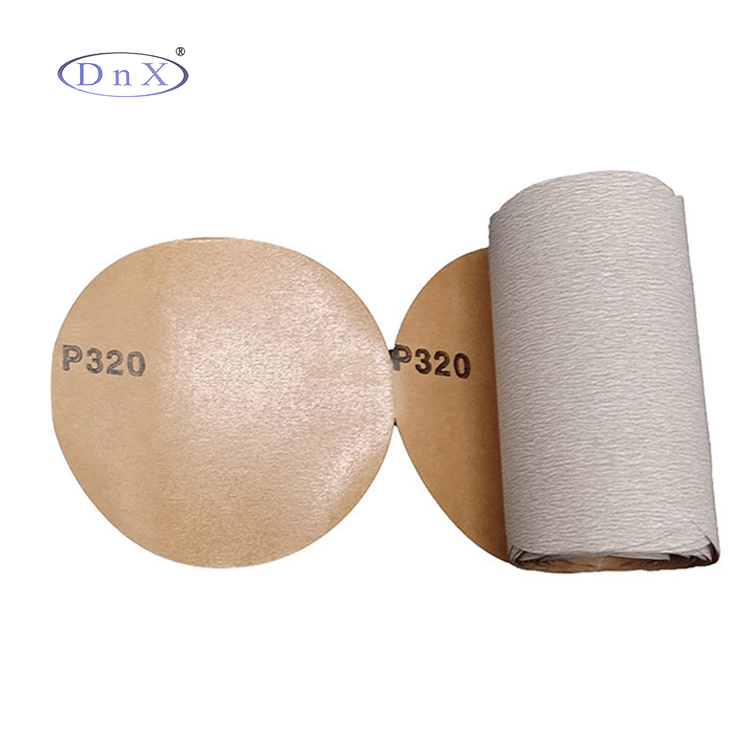 Paper Backed No-hole Psa Aluminum Oxide Sanding Disc Self Stick Self-adhesive Sandpaper
