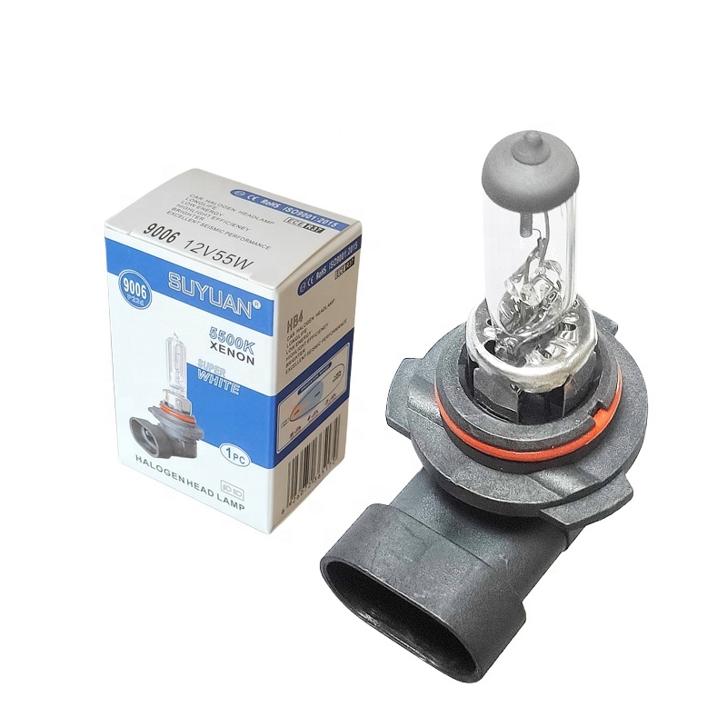 High quality low price 9006  HB4  car headlight 12V 55W warm white halogen bulb auto parts