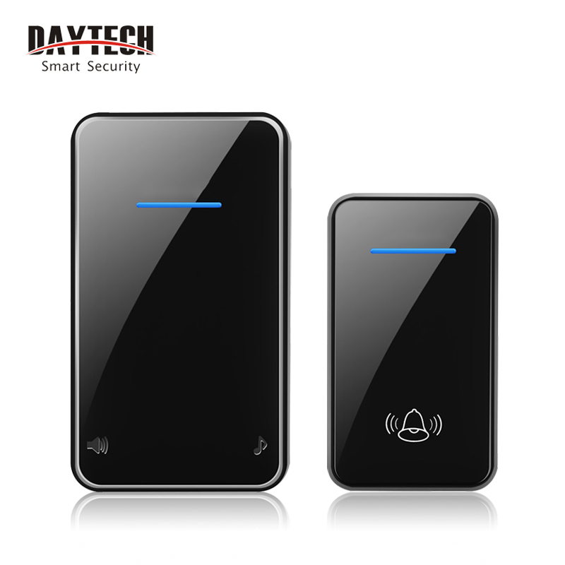 Индивидуальный беспроводной дверной звонок DAYTECH DC01, диапазон 300 м, 48 мелодий звонка, аккумулятор для домашнего магазина