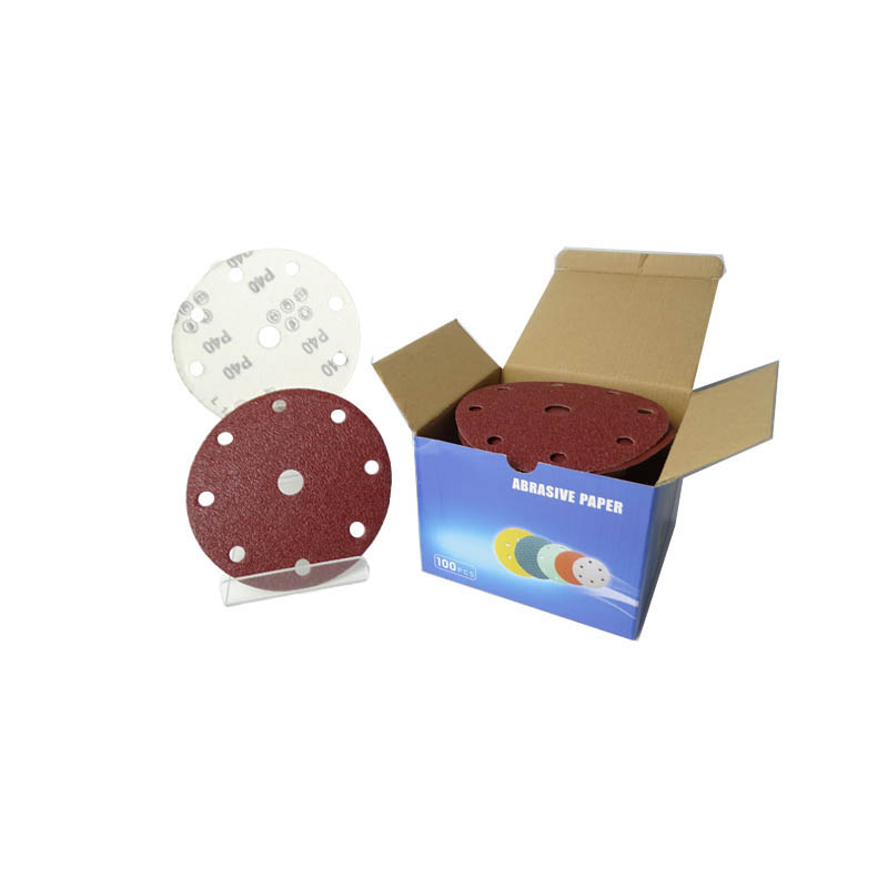Wholesale 6inch (150mm) 9holes Sanding Disc Garnet Sandpaper for polishing