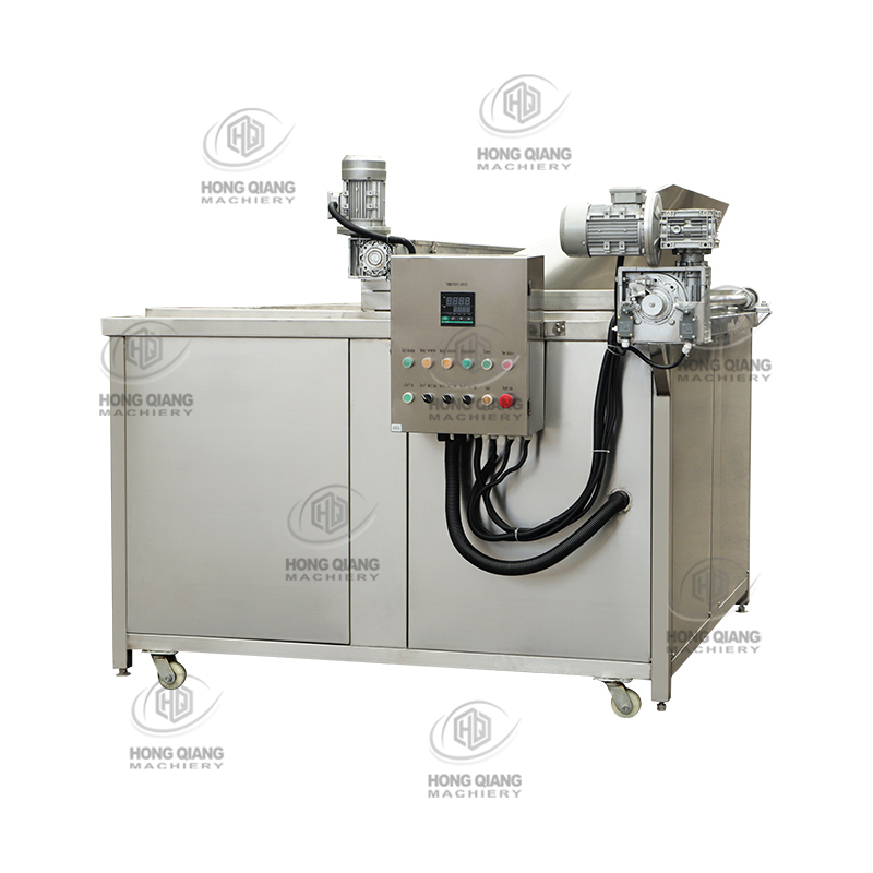 Automatic Stainless Steel Continuous Belt Fryer potato chips continuous conveyor machine fryer for fries