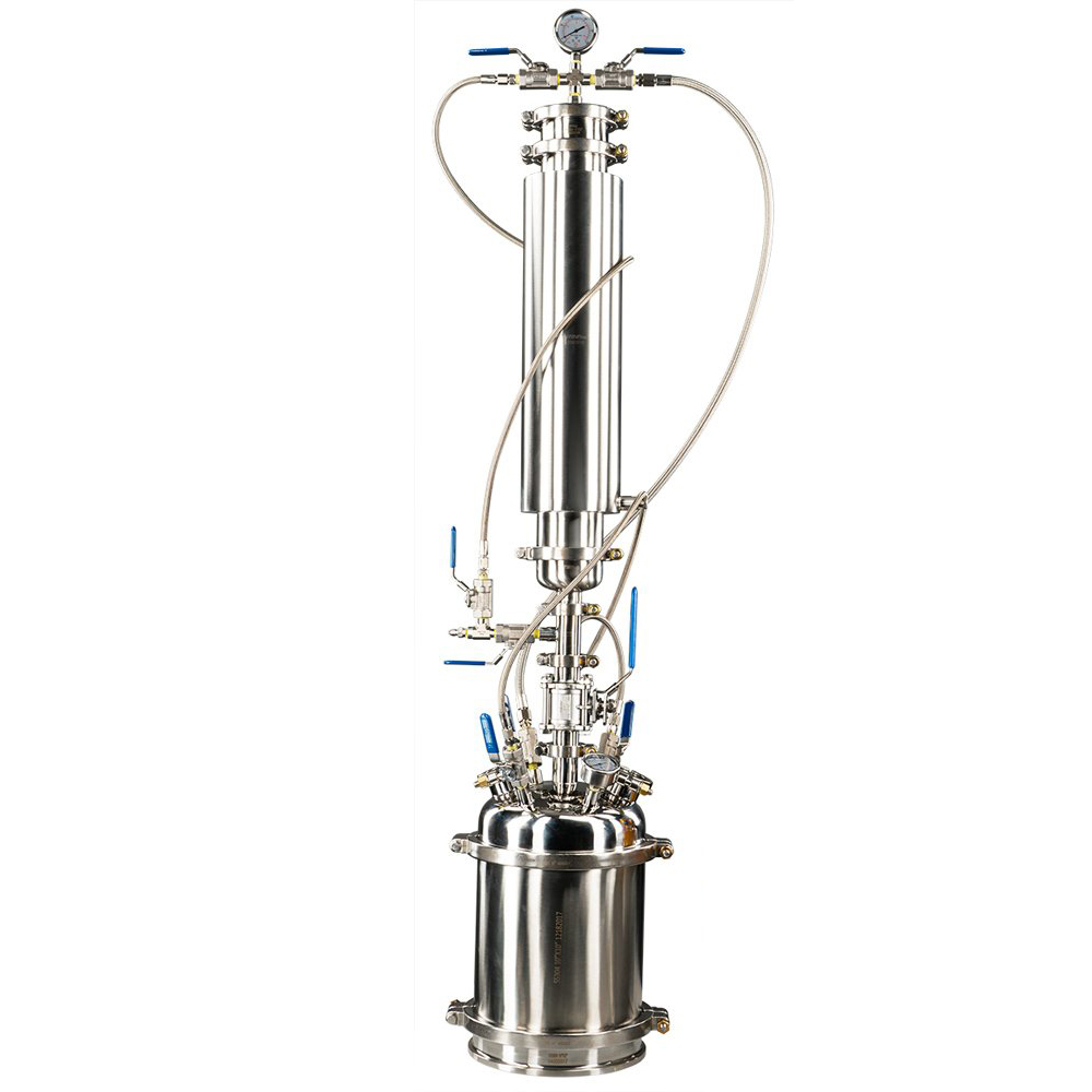 RF 1lb 2lb 5lb Круглый днище Tri зажим машина для добычи нефти CBD с рубашкой катушки