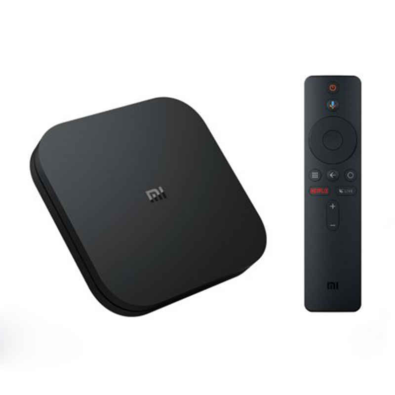 Оригинальный xiaomi Mi box S глобальная версия ультра HD Android TV 8,1 телеприставка для дома
