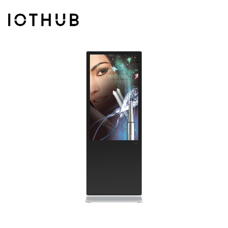 IOTHUB внутренний Стенд Портативный цифровой постер светодиодная Сенсорная панель розничный дисплей постер полноцветная светодиодная реклама для отеля