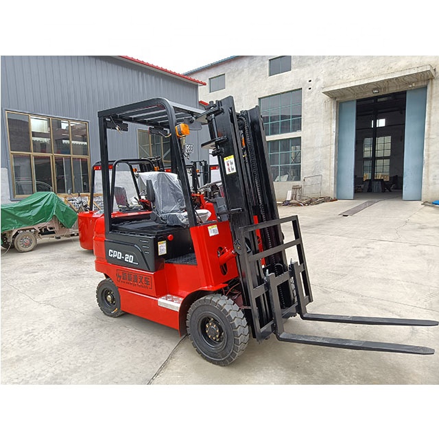 Portable material carrier Four-fulcrum counterbalance electric forklift 2T 3 m forklift truck