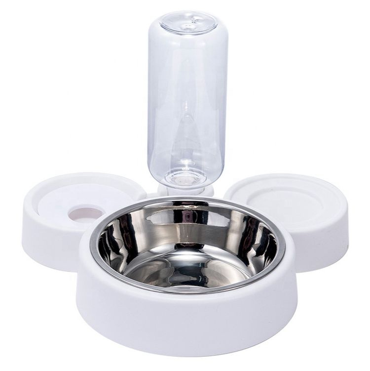 Factory Direct Supplier Portable Cat Dog Pet Food Water Dispenser Bottle And Bowl