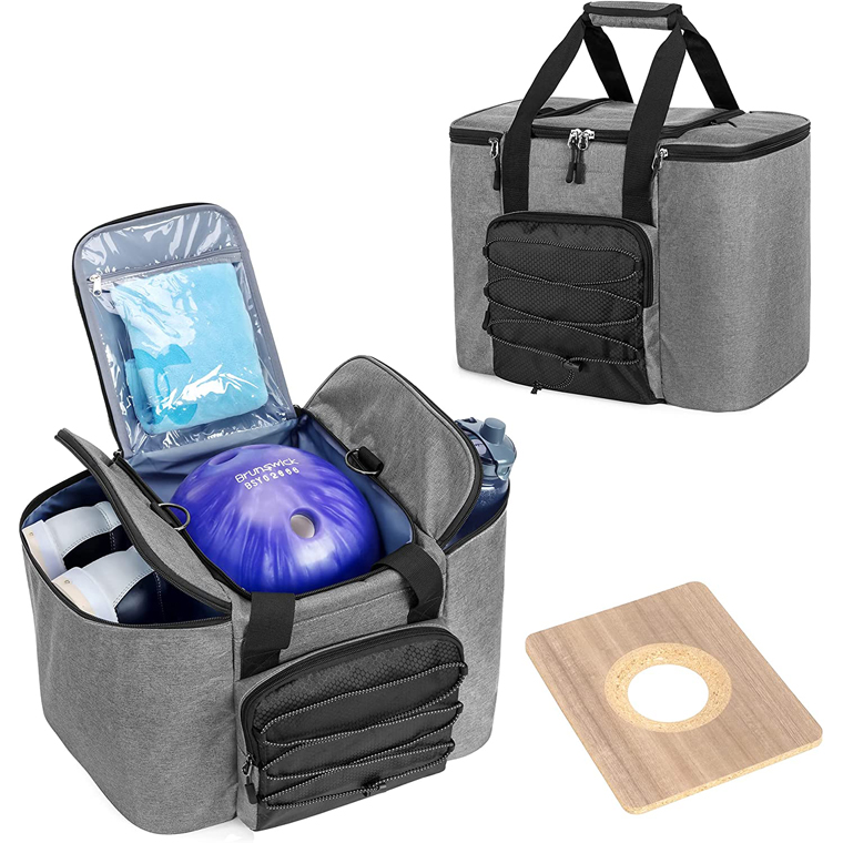 Extra Storage Pockets Men Bowling Ball Storage Carry Tote Bag