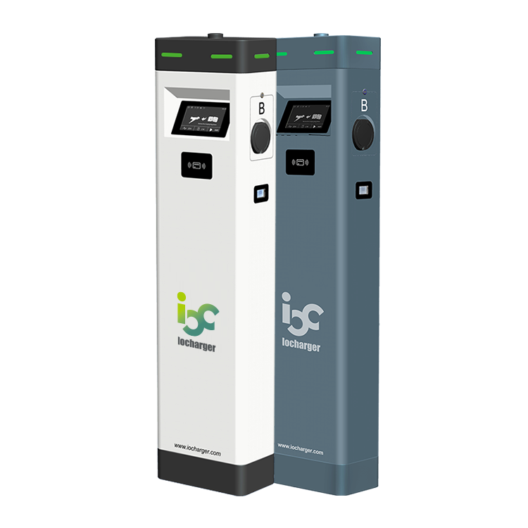 Iocharger ocpp 44 кВт CE Уровень 2 два выходного типа 2 гнезда напольный 22 кВт IP55 зарядное устройство для электромобиля EV зарядная станция