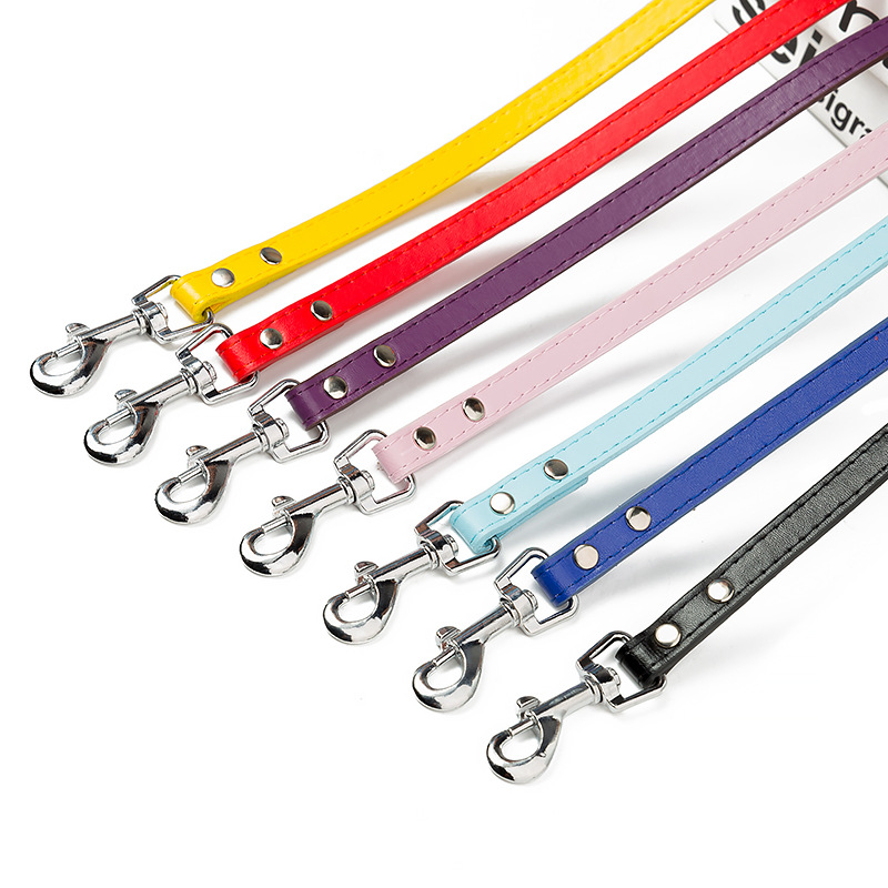 Customized Soft Genuine Leather Dog Leashes, Training и Walking Rope, Lock Design Hooks, Manufacturer