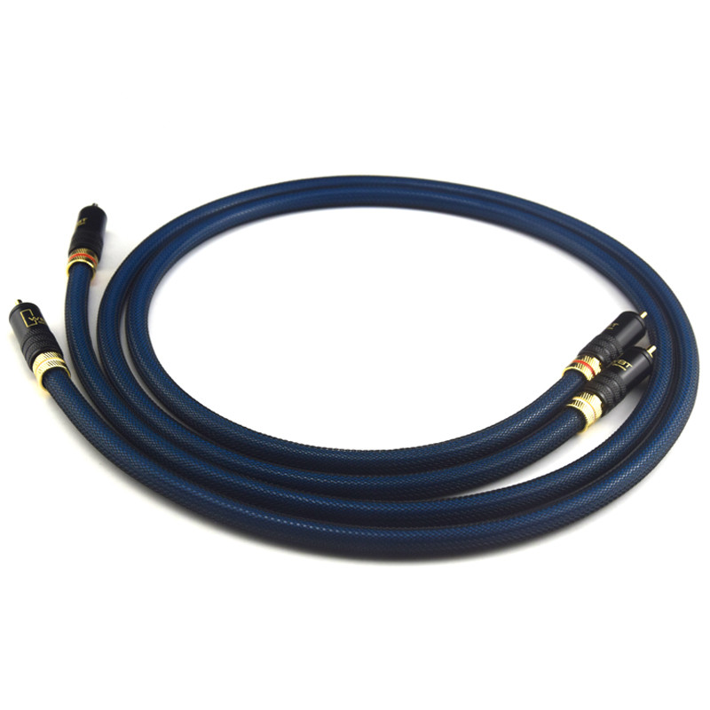 Hifi RCA Cable High Quality Gold Plated 2RCA Male to Male Cable For Amplifier