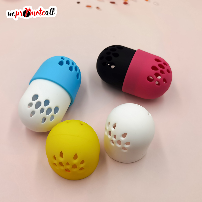 Wepromoteall Makeup Sponge Case Beauty Sponges Storage Silicone Sponge Holder