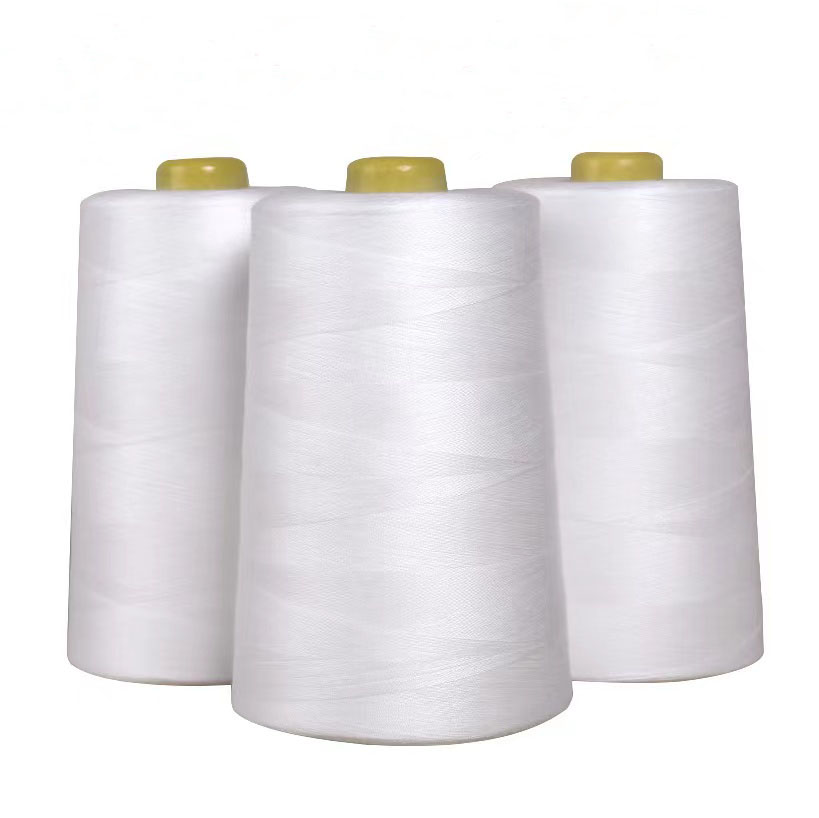 Sewing thread bleach white 5000 yards 40/2 threads different types 100% polyester new material sewing thread