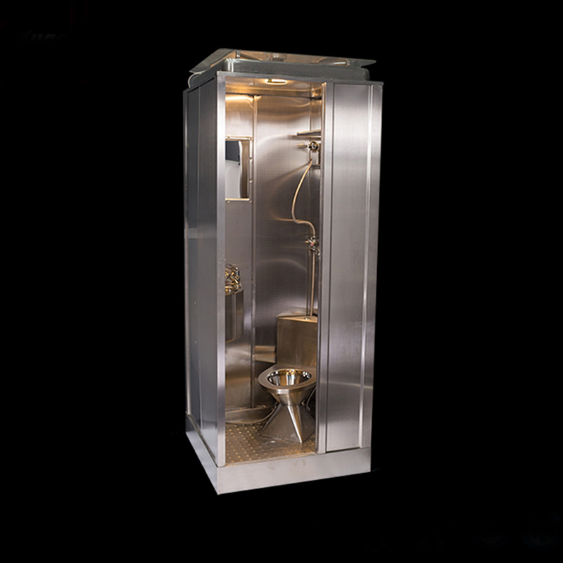 Economic prefab bathroom stainless steel outdoor shower room Enclosures for sale