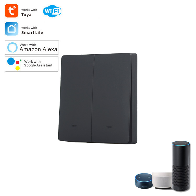 Waterproof Work with Alexa and Google Assistant APP Remote Control Tuya WIFI Electrical Smart Light Wall Switch