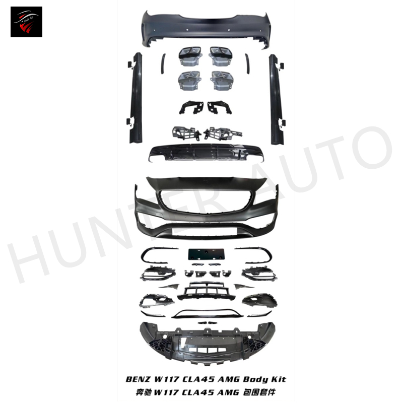 Высококачественный Комплект кузова в стиле AMG для Mercedes Benz cla class CLA250/200/180 W117, автомобильный бампер