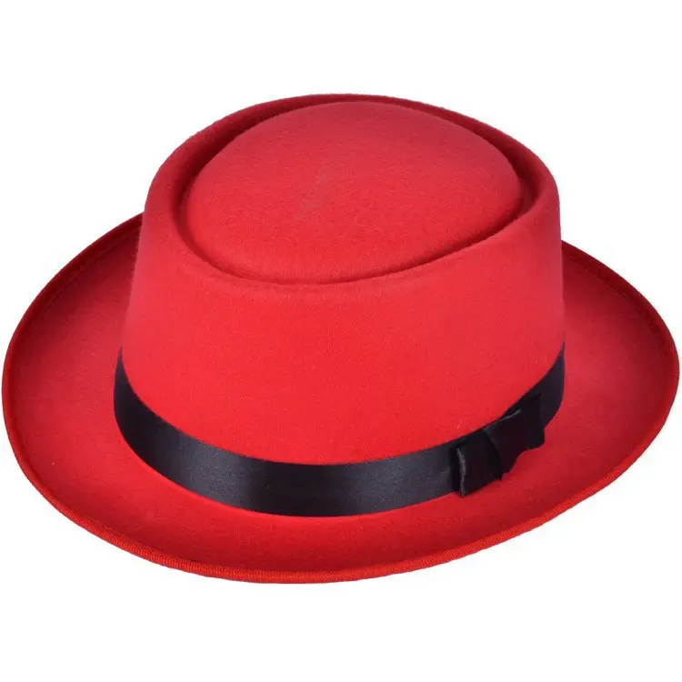 HT-660 Quality Wool Felt Flattening Fedora Hat Band Accessories Fall Hats Women Fedora Hats Wide Brim Fedora