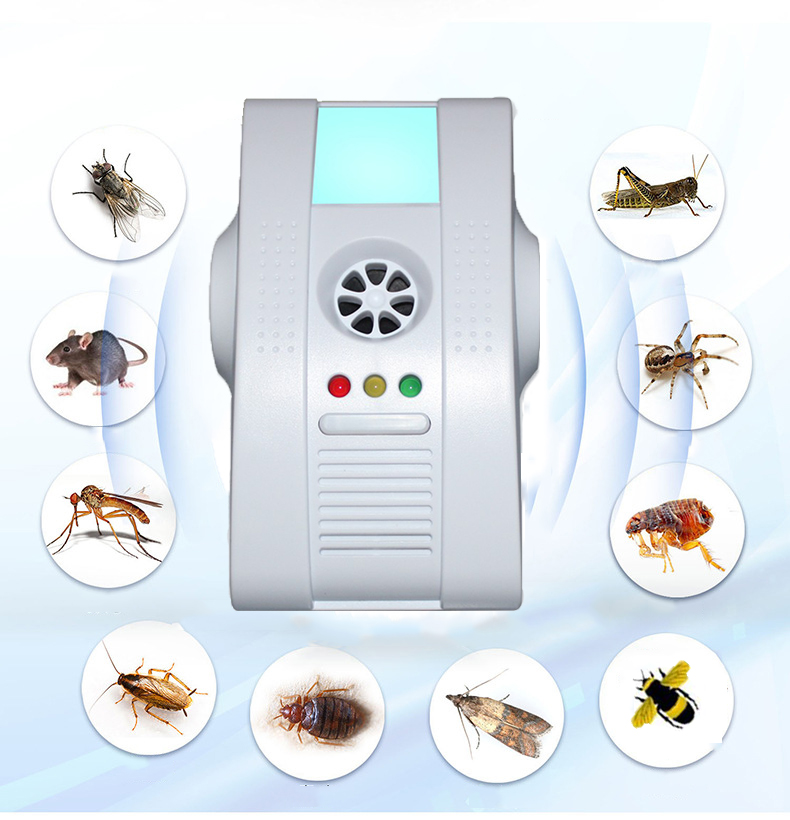 Customized Effectively Ultrasonic pest mosquito mouse repellent with led breathing night light ultrasonic mouse repeller