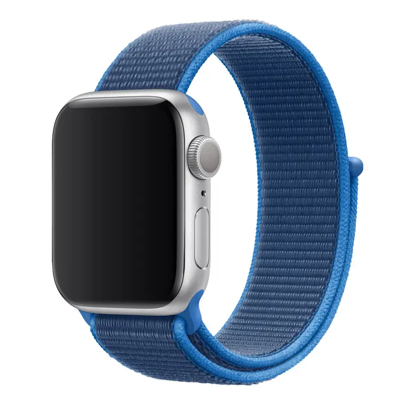 Nylon Soft Breathable Replacement Strap for iwatch series 4 5 6 SE 38 40 42 44MM, Woven belt sport loop bracelet for Apple Watch