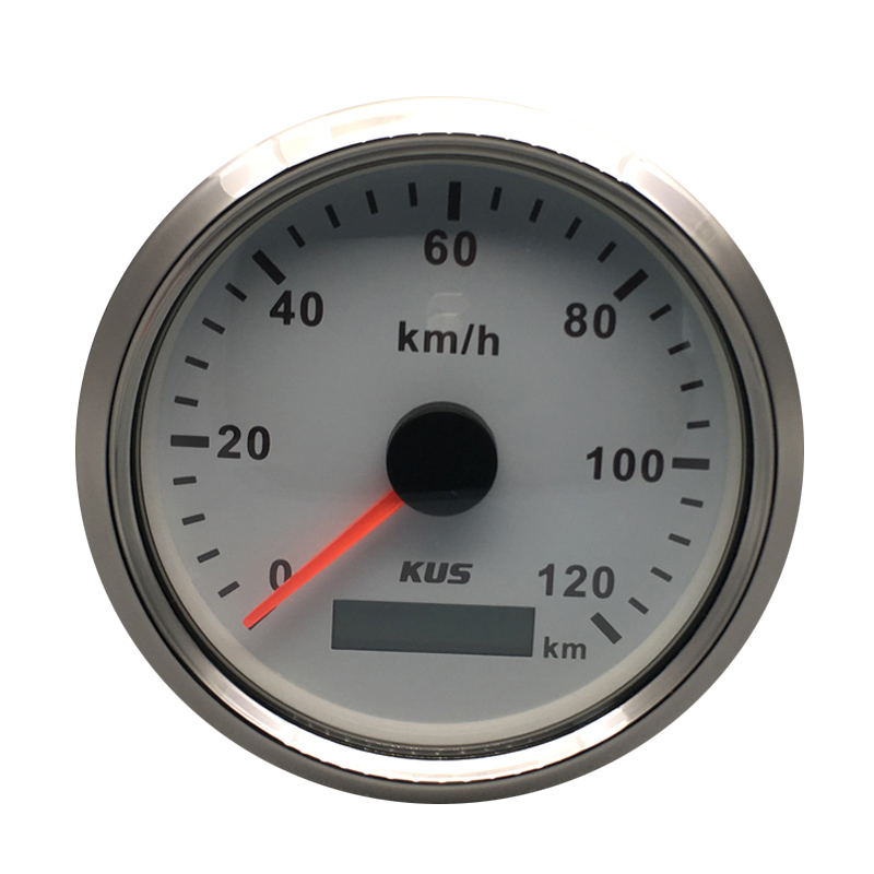 KUS 85 мм GPS Спидометр Одометр Универсальный 120 км/ч для автомобилей 12 В 24 В
