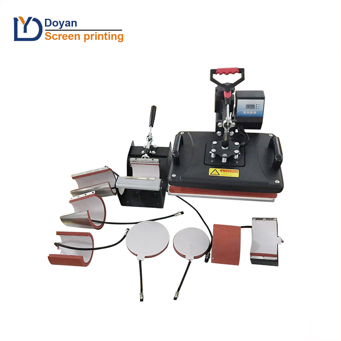 4 in 1/5 in 1/6 in 1/8 T Shirt Mug Printer 15X15 5 In 1 Heat Press Printing Machine
