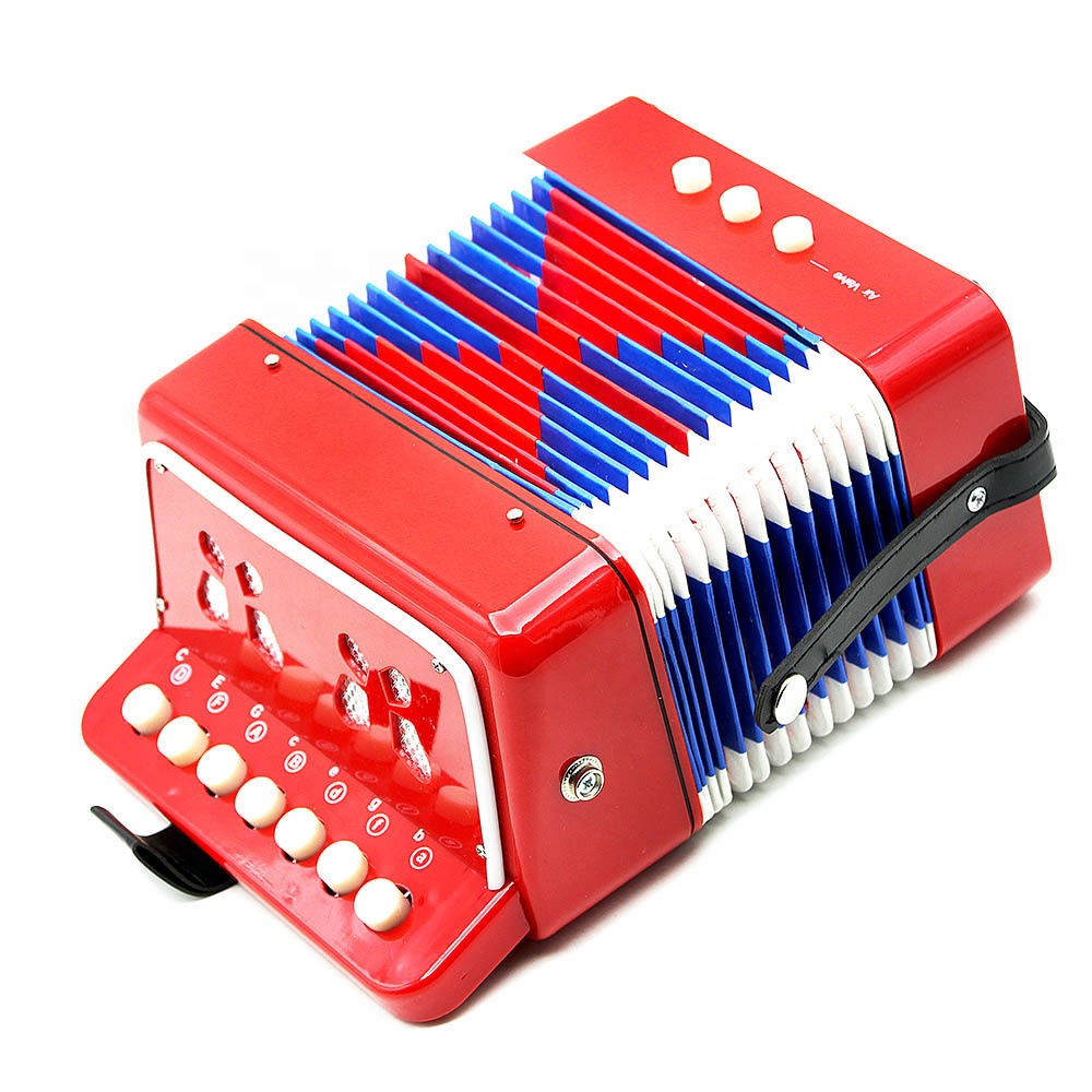 Chinese musical instrument cheap price Factory OEM Accordion For Beginners Environmental Colorful Educational Toys