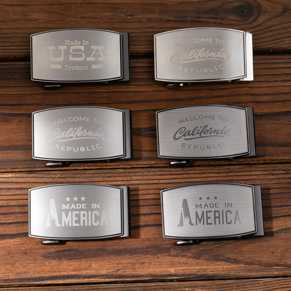Wholesale Fashion Customized Smooth Metal Buckle With Logo For Men And Women