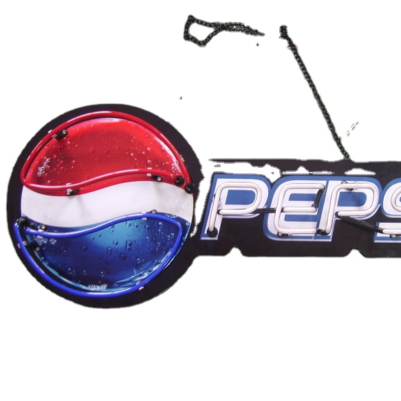 Китайская фабрика, оптовая продажа, неоновые вывески Pepsi, анимация