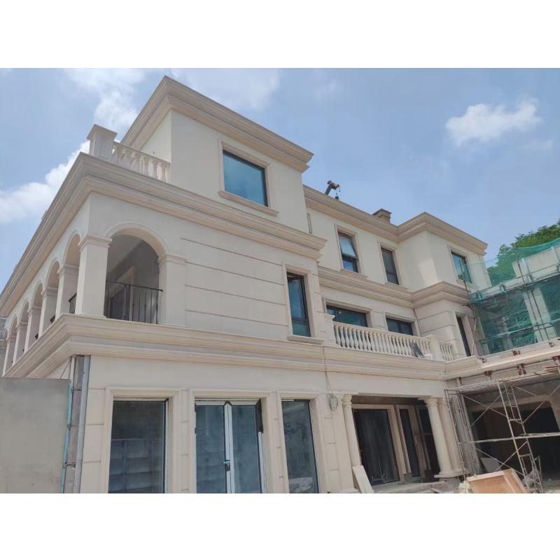 Customize classical exterior honed portugal beige limestone wall cladding