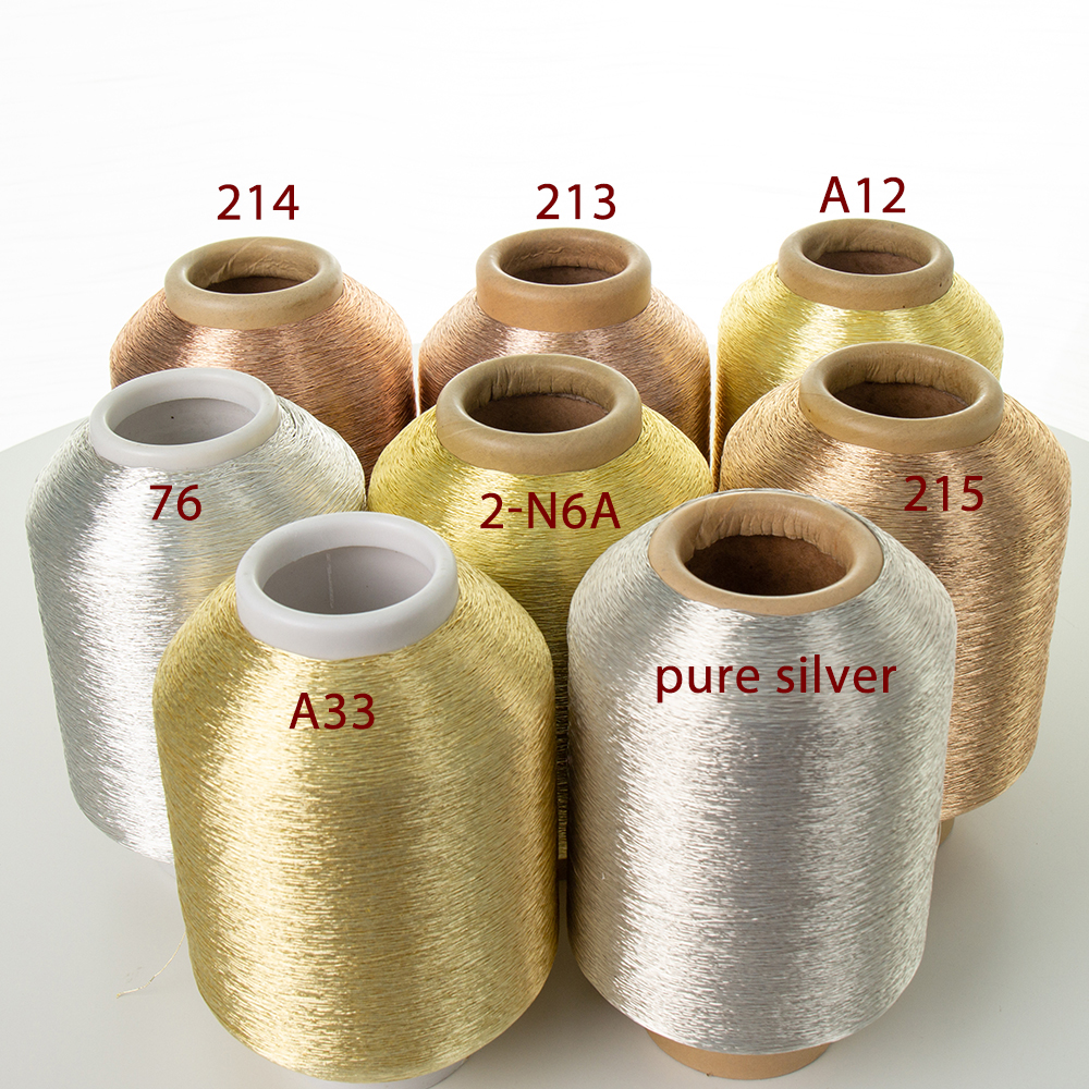 Best Quality For Morocco and Algeria Fil metalliq Factory Direct Lowest Prices Pure Gold Pure Silver Colors Metallic Yarn