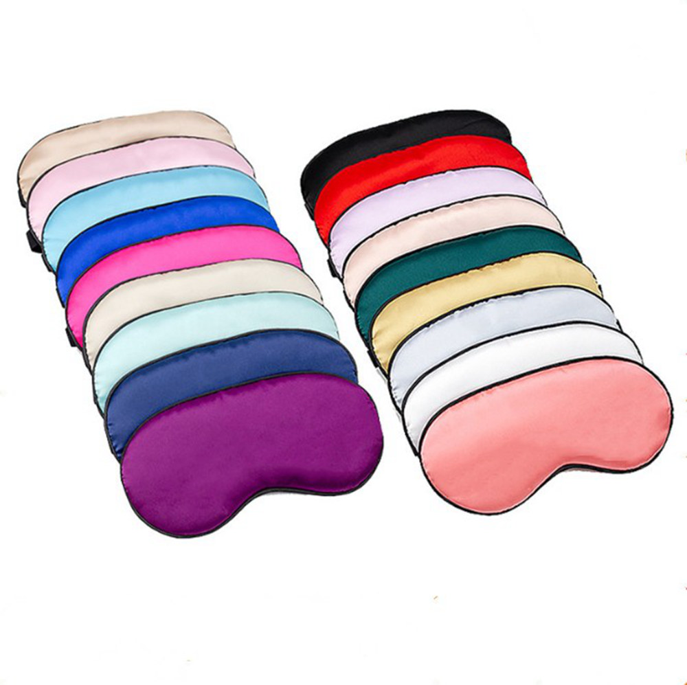 Wholesale Simulated silk eye care mask mulberry silk double-sided shading sleep eye mask for travel