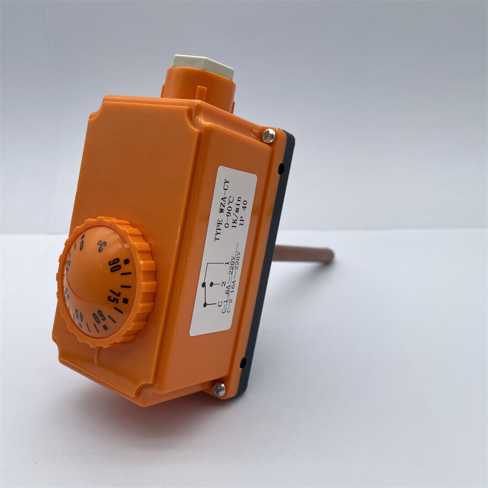 0-90 Degrees Celsius Hot Water Pipe Temperature Control Switch 6A-220V Heating System Temperature Control