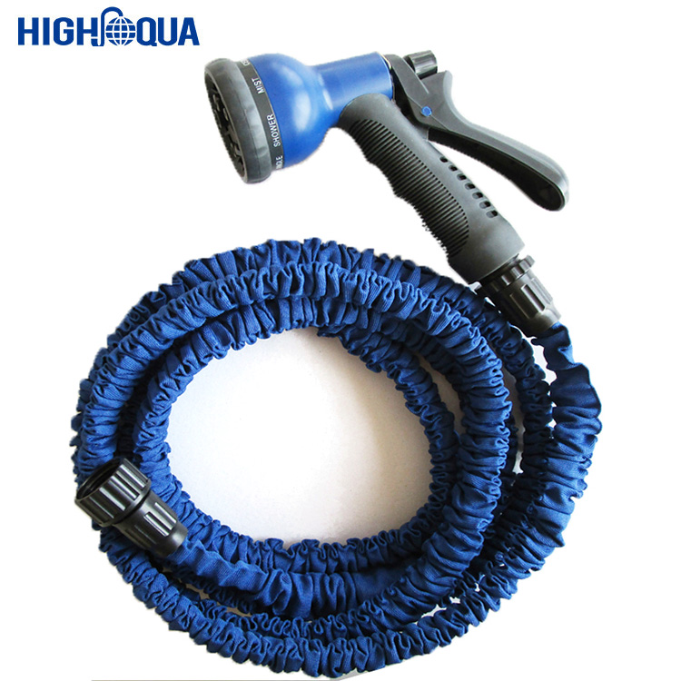 Expandable Garden Hose - 50 Feet Green - Extra Strong with Brass Connectors - Bonus 8 Way Spray Nozzle