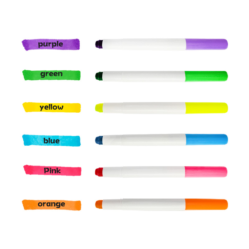 KHY KH1700 Multi-Color Solid Highlighter Twistable Pen Stamp Marker Paint Pens Set Coloring Highlighters Crayon Pen Set