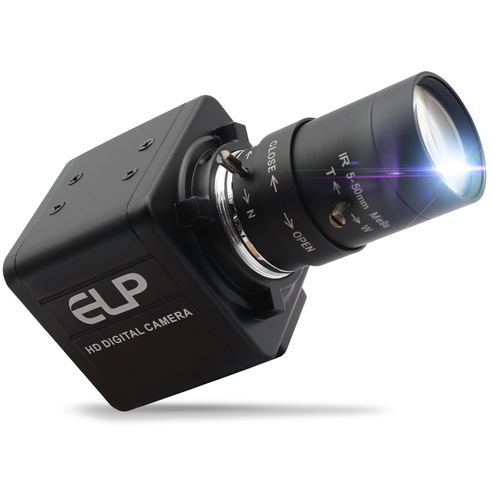 Мини-видеокамера ELP 10X Zoom 5-50 мм с ручной фокусировкой USB3.0 Full HD 1080P USB камера 50 кадров в секунду