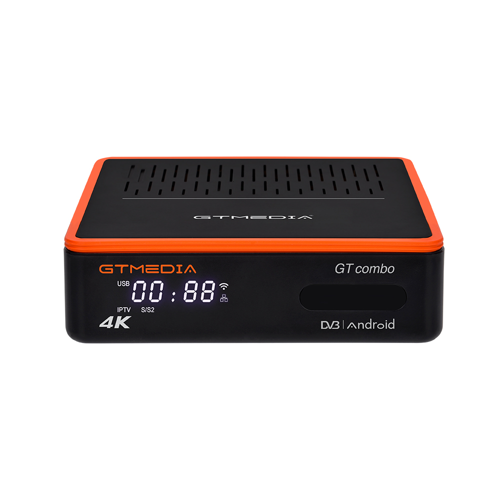GTMedia GT комбо DVB-S2/T2/C Android 9,0 ТВ коробка S905X3 4 к Декодер каналов кабельного телевидения компьютерной приставки к телевизору DVB S2X T2 C-цифра спутниковый телевизионный ресивер V7S2X V8X V