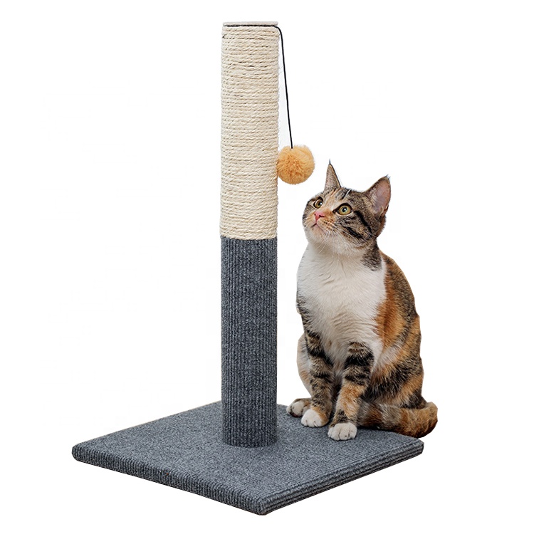 Sohpety Custom Solid Wood Cat Activity Scratching Scratchers Scratch Tree Condo Post Tower Cat Round
