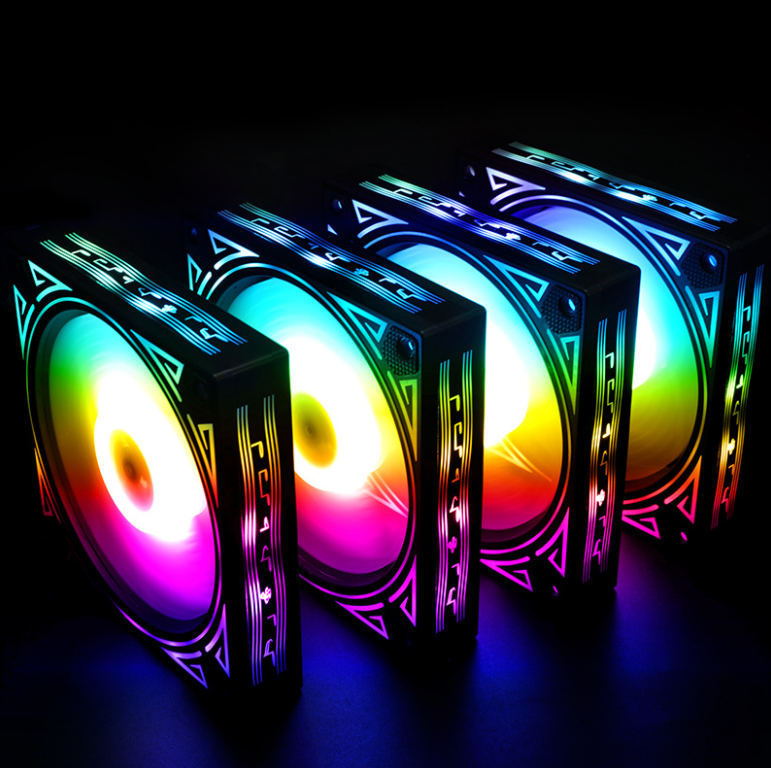Шэньчжэнь фабрика 120 мм RGB светодиодные вентиляторы Красочный светодиодный компьютерный корпус RGB кулер master rgb вентиляторы для ЦП