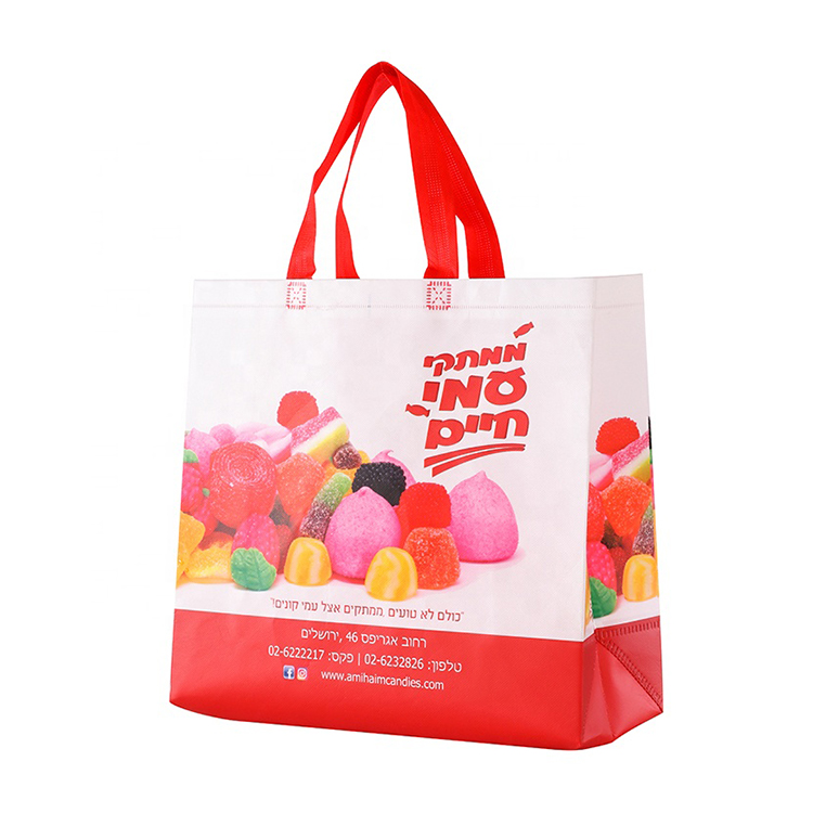 Wholesale Custom Personalized Non-Woven Laminated Shopping Tote Bags Reusable Cloth Promotional Bags for Gifts