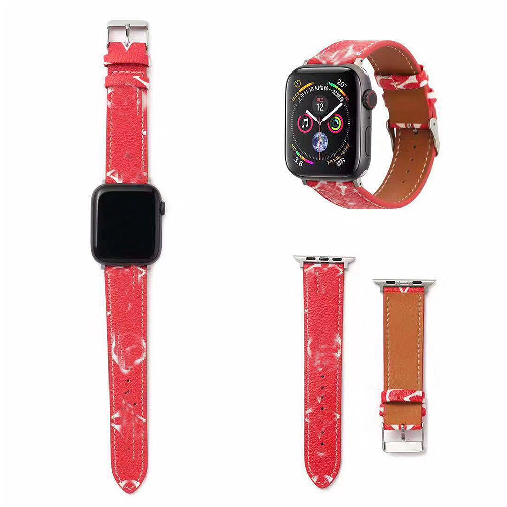 Ремешок из ПУ кожи для Apple watch series 6 5 38 мм 40 мм 42 44 мм