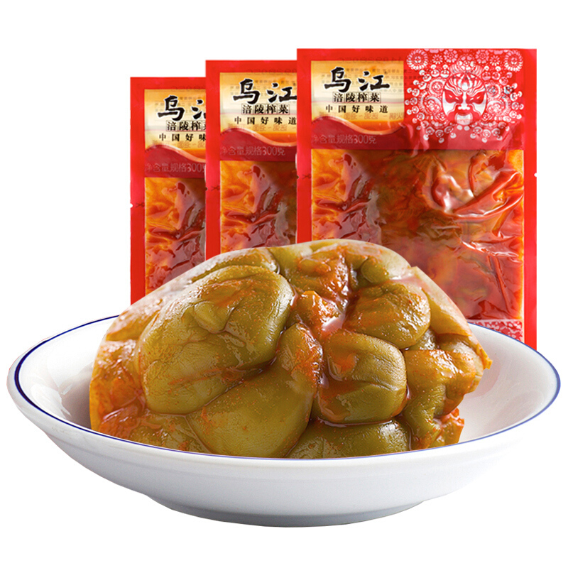 Свежая и прохладная овощная сердцевина Wujiang Fuling, 300 г, хрустящая пища с открытым вкусом, Марины