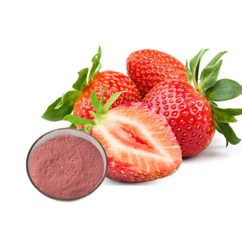 Soluble instant strawberry fruit juice flavour organic strawberry powder