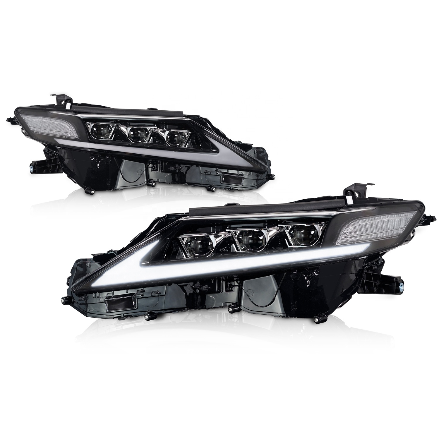 For Camry headlights assembly 6 LED headlamp projector for 2018-2021 toyota camry headlight XV70 L/ LE/ SE/ XSE/ Hybrid