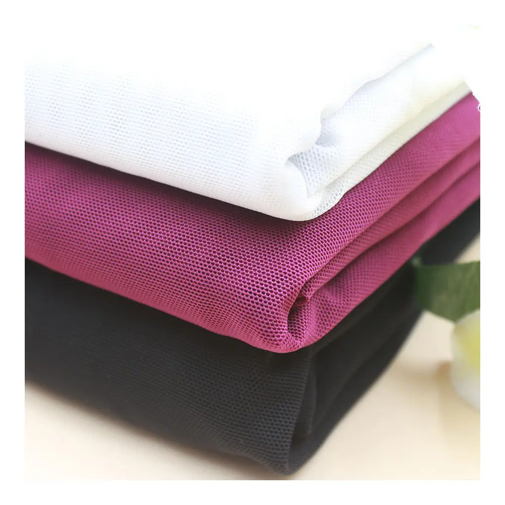 Best sale 90gsm 90%nylon 10%spandex Jacquard stretch powernet mesh fabric for dress underwear sexy Fabric