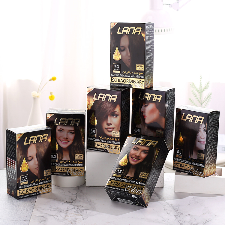 CHINA FACTORY SALE LANA HAIR DYE SUPER QUALITY WITH KERATIN EXTRAORDINARY COLORS