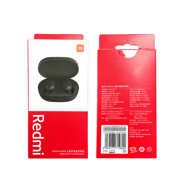 Беспроводные наушники xiaomi AirDots 2 MI airdots, TWS наушники с голосовым управлением, микрофон, гарнитура Mi, наушники